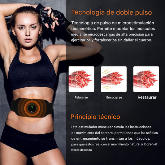 Cinturón Abdominal Adelgazante EMS