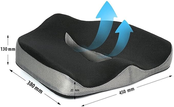 Cojín Ergonómico de Espuma Viscoelástica para Silla